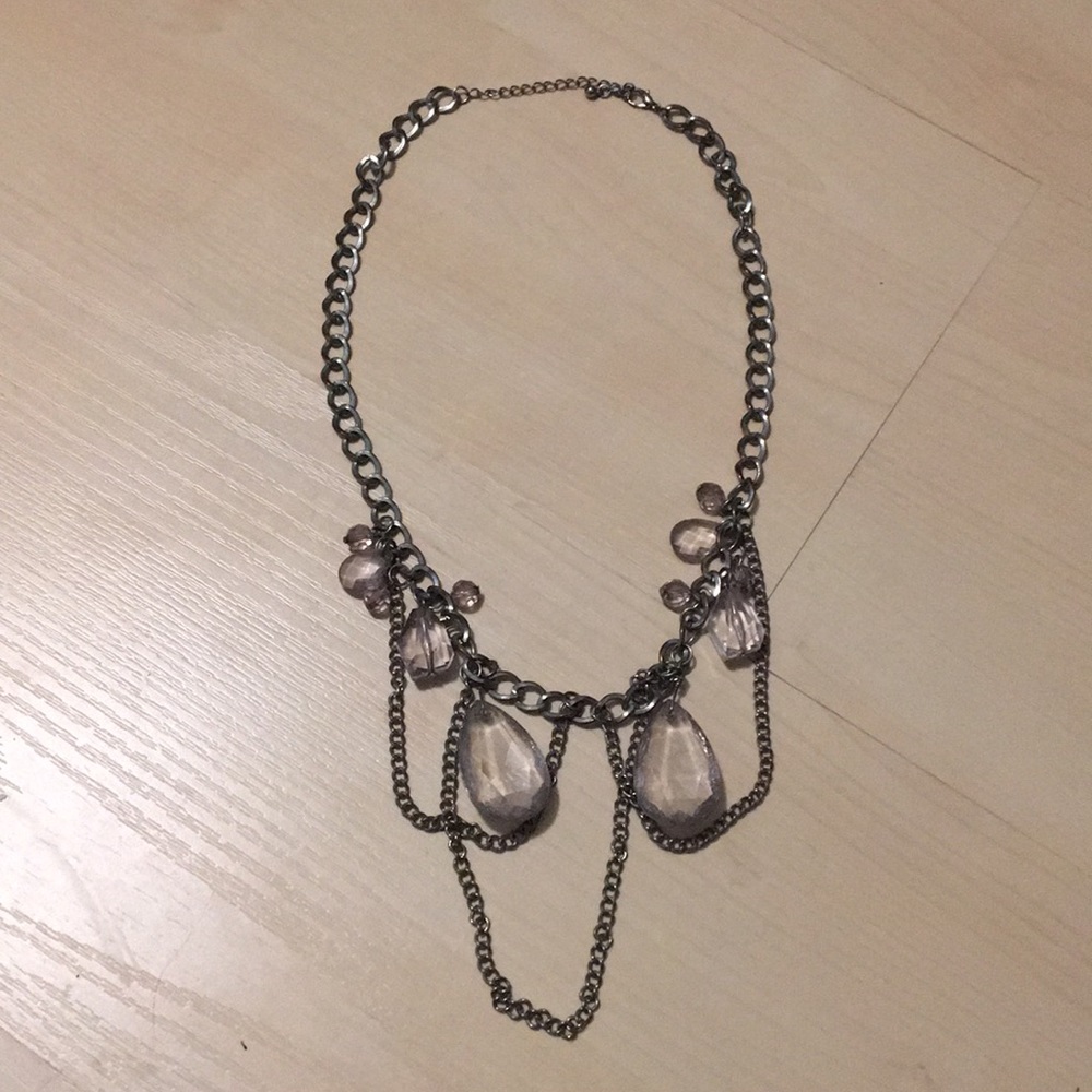 🔥FREE W BUNDLE🔥 Silver chain beaded necklace